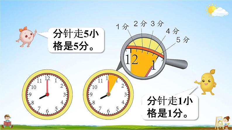 人教版二年级数学上册《7-1 认识几时几分》课堂教学课件PPT小学公开课第7页