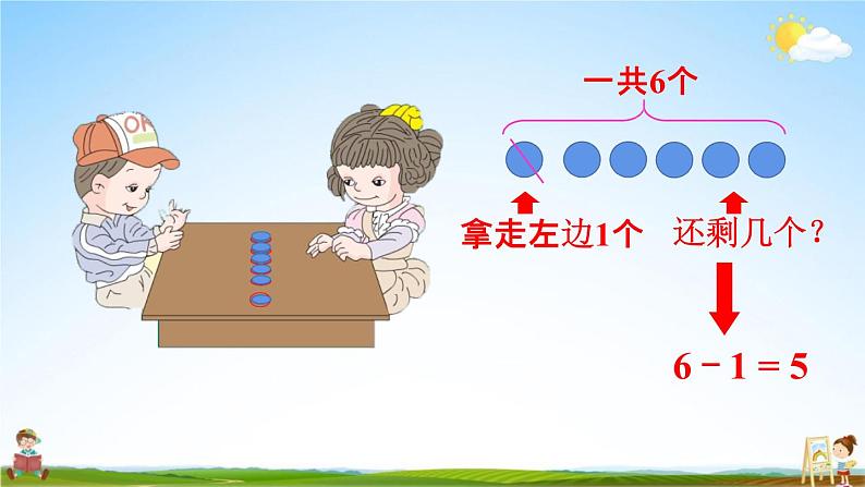 人教版一年级数学上册《5-3  6、7的加减法》课堂教学课件PPT小学公开课第8页