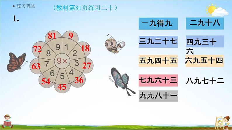 人教版二年级数学上册《6-10 练习二十》课堂教学课件PPT小学公开课第4页