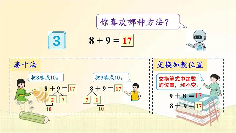 人教版数学一年级上册 第3课时 8、7、6加几（2） 课件08