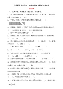 人教版六年级上册4 比精品课时作业