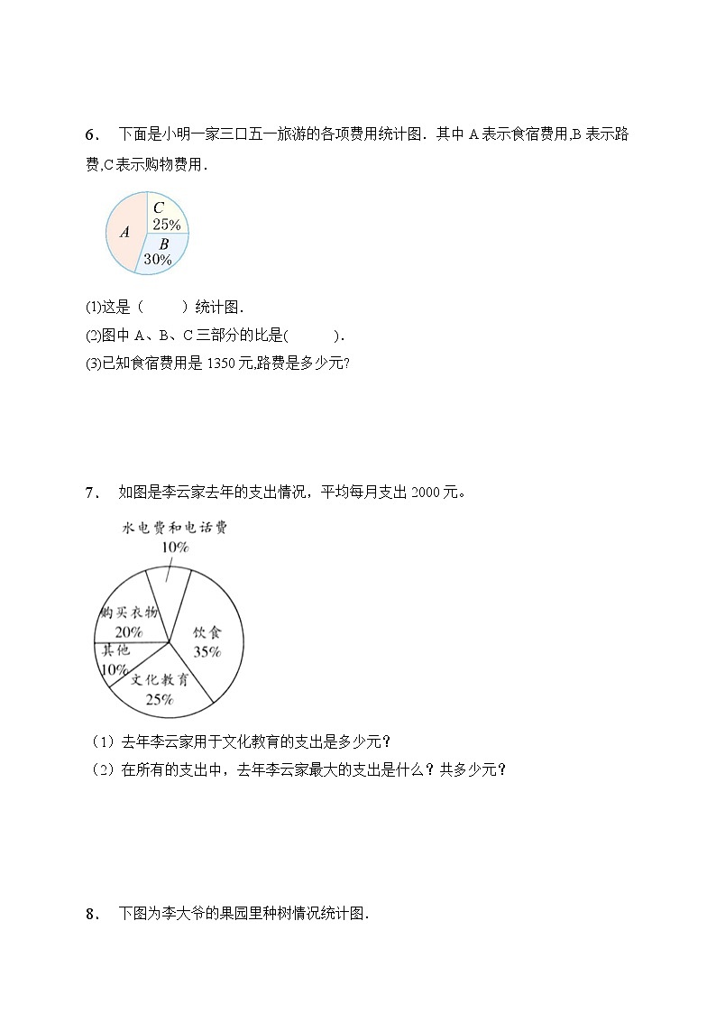 人教2022版数学六年级上册第七单元易错题专项练习-应用题第3页
