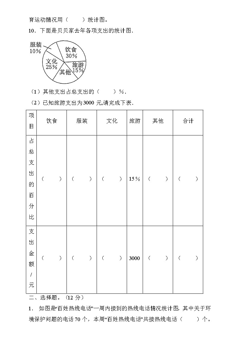 人教2022版数学六年级上册第七单元达标测试C卷（含答案）03