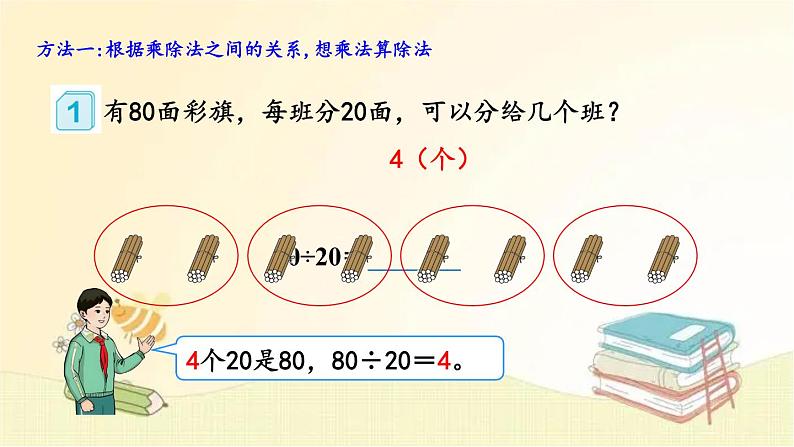 人教版数学四年级上册 1.口算除法 课件第4页