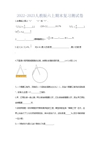 2022-2023人教版六年级数学上册期末复习试卷（附答案）可下载