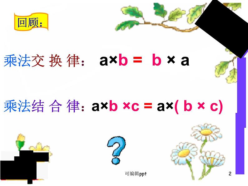 人教版四年级下册乘法分配律课件第2页