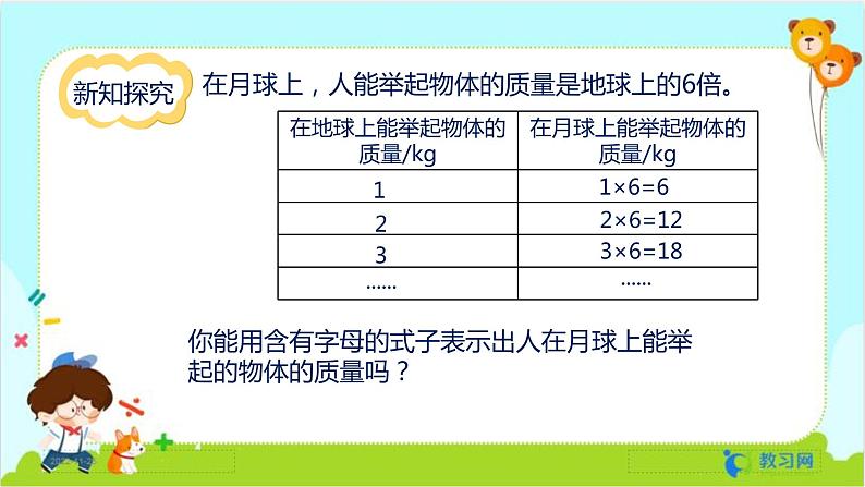 数学RJ版 五年级上册 第5单元 5.1 用字母表示数（1） PPT课件08