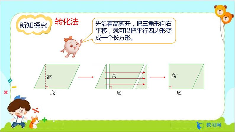 数学RJ版 五年级上册 第6单元 6.1 平行四边形的面积 PPT课件08