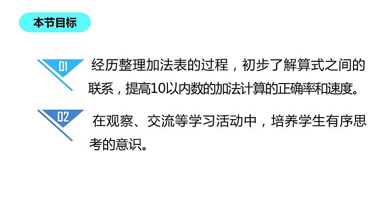 一年级北师大版数学上册 3.10做个加法表  课件02