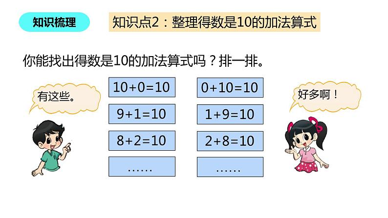 一年级北师大版数学上册 3.10做个加法表  课件07