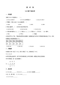 数学一年级上册做个加法表当堂检测题