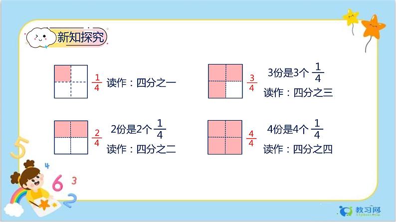 数学RJ版 三年级上册 8.3 几分之几 PPT课件+教案04