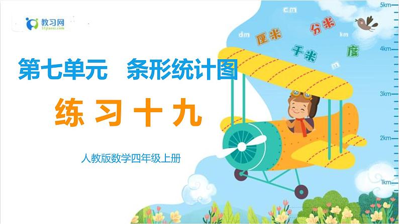 数学RJ版 4年级上册 第7单元 7.3条形统计图（3） PPT课件+教案01