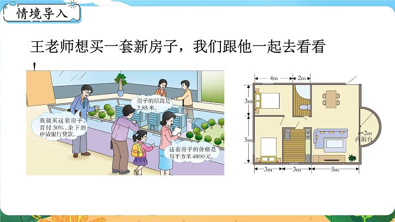 六数下（XSD）第五单元  总复习 综合与实践  王老师买新房 PPT课件第2页