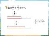 5數(shù)下（XSD）第二單元 分?jǐn)?shù) 第5課時(shí)  分?jǐn)?shù)的大小比較 PPT課件