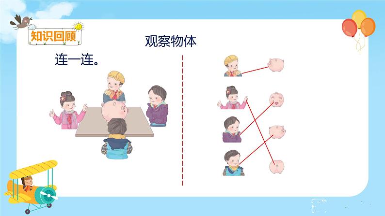 数学RJ版 二年级上册 9.4 观察物体 搭配 认识时间 PPT课件+教案06