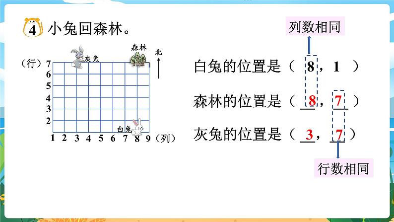 四数下（XSD）第三单元  确定位置 第2课时  确定位置（2）  PPT课件第8页