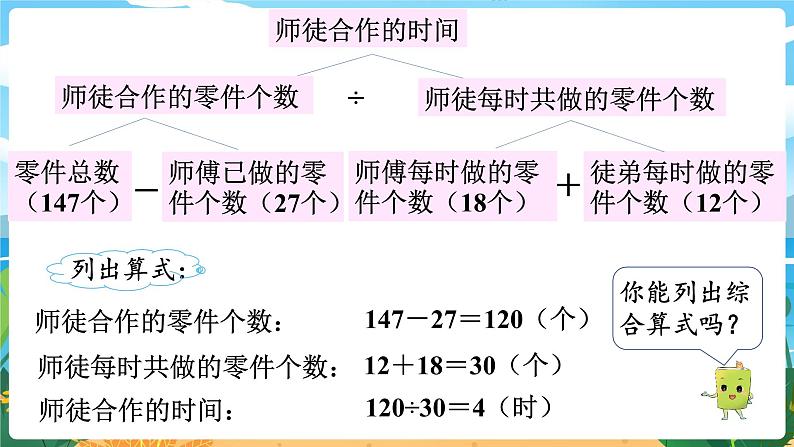 四数下（XSD）第一单元  四则混合运算 第3课时  四则混合运算（3） PPT课件05