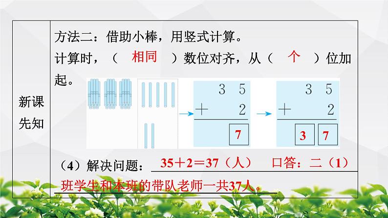 人教版数学二年级上册作业课件：人教版数学二年级上册作业课件：第1节 不进位加第5页