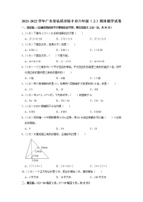 2021-2022学年广东省汕尾市陆丰市六年级（上）期末数学试卷