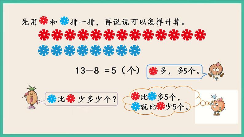 4.12 求两数相差多少的简单实际问题 课件+课时练04