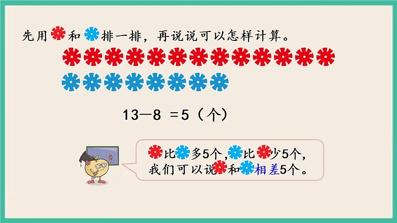 4.12 求两数相差多少的简单实际问题 课件+课时练05