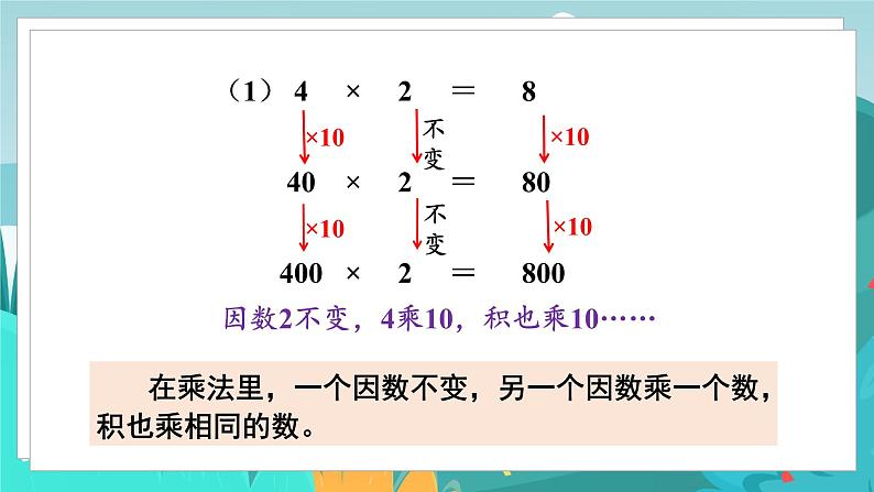 四数下（JJ）第3单元 第2课时  积的变化规律 PPT课件第4页