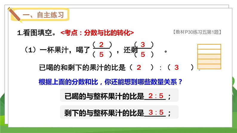 苏6数下 第3单元 练习五 PPT课件02