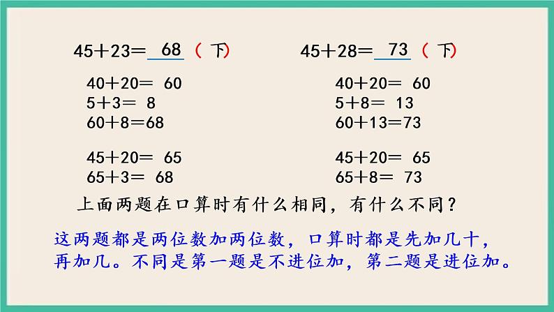 6.1 两位数加两位数的口算 课件+练习05