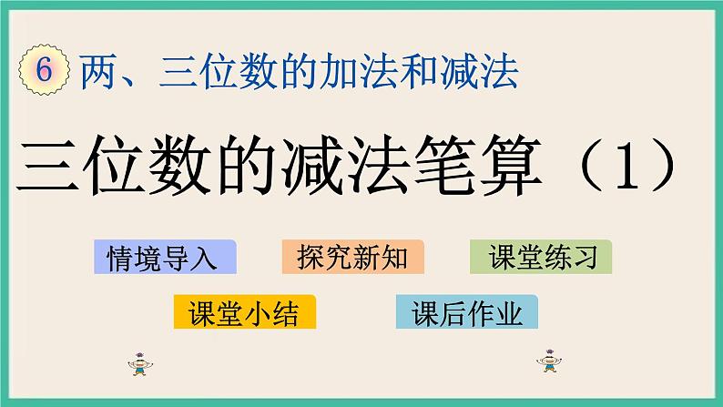6.11 三位数减法的笔算(1) 课件+练习01