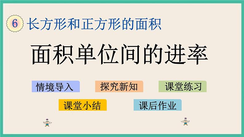 6.6 面积单位间的进率 课件+练习01