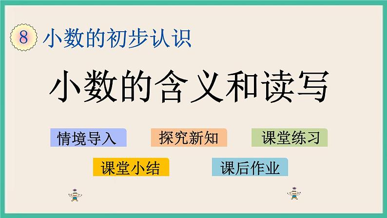 8.1 小数的含义和读写 课件+练习01