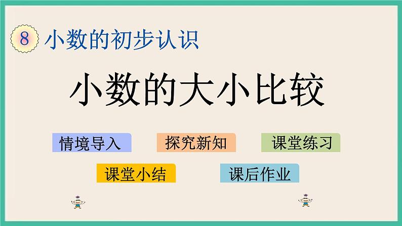 8.2 小数的大小比较 课件+练习01