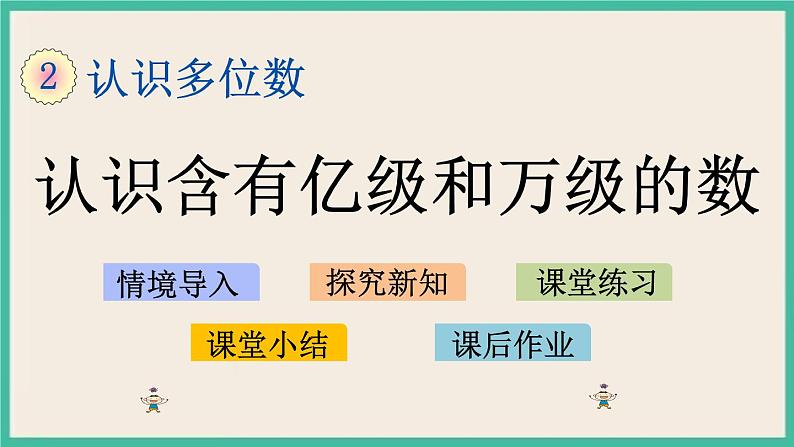 2.5 认识含有亿级和万级的数 课件+练习01