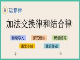 6.1 加法交换律和结合律 课件+练习