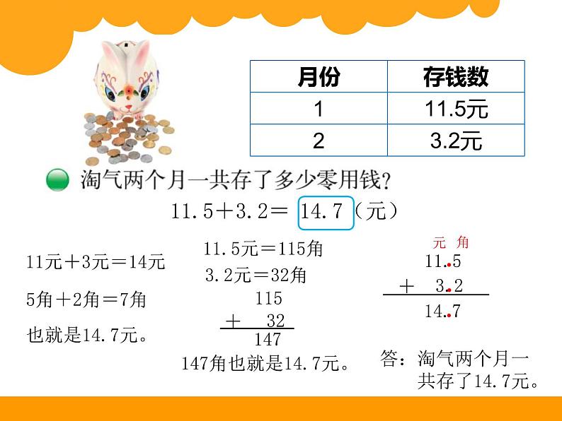 三年级数学北师大版上册  8.3 存零用钱  课件第3页