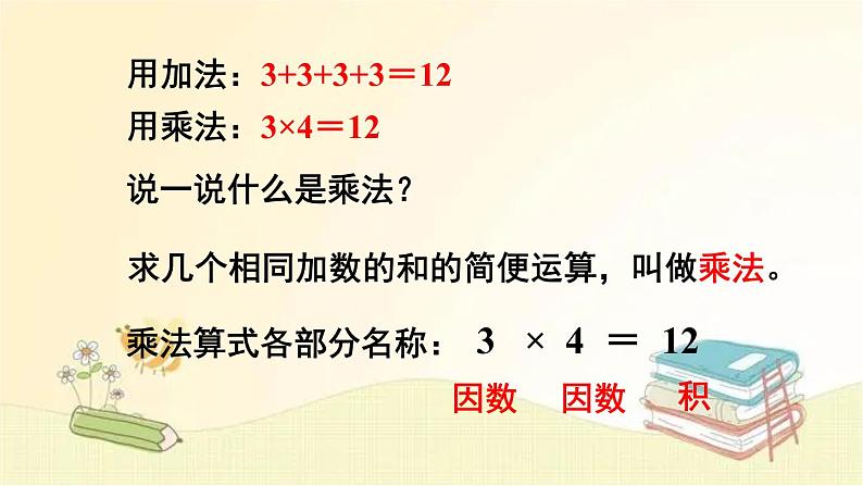 人教版数学四年级下册 第2课时 乘、除法的意义和各部分间的关系 课件第4页