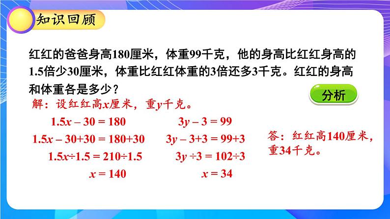 第6课时 列形如ax±bx=c的方程解决实际问题第3页