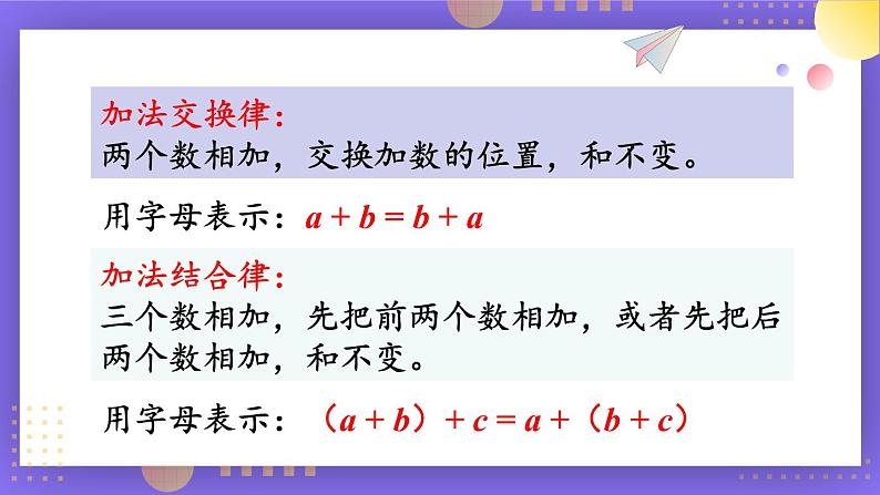 苏教版四年级数学下册  6.2 应用加法运算律进行简便计算（课件)第3页