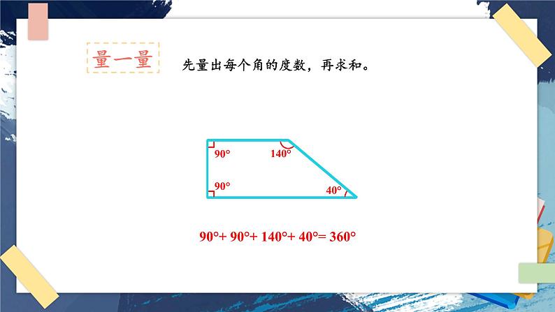 苏教版四年级数学下册  探索规律 多边形的内角和（课件)第4页