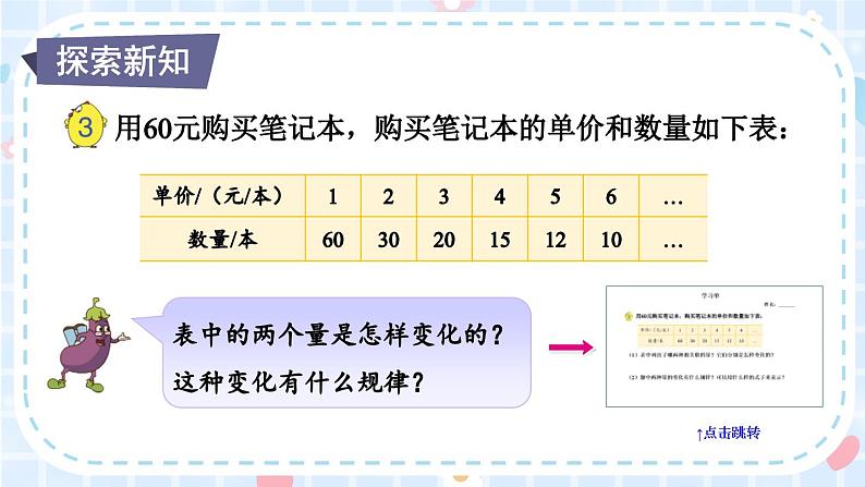 苏教版六年级数学下册 6.3 反比例的意义（课件）第3页