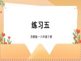 苏教版六年级数学下册 第三单元 练习五（课件）
