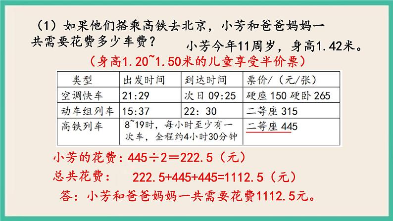 4.1 制定旅行计划 课件+练习 苏教版六下数学06