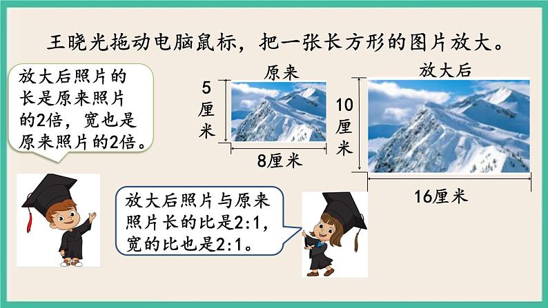 4.1 图形的扩大和缩小 课件+练习 苏教版六下数学04