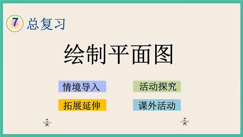 4.2 绘制平面图 课件+练习 苏教版六下数学01