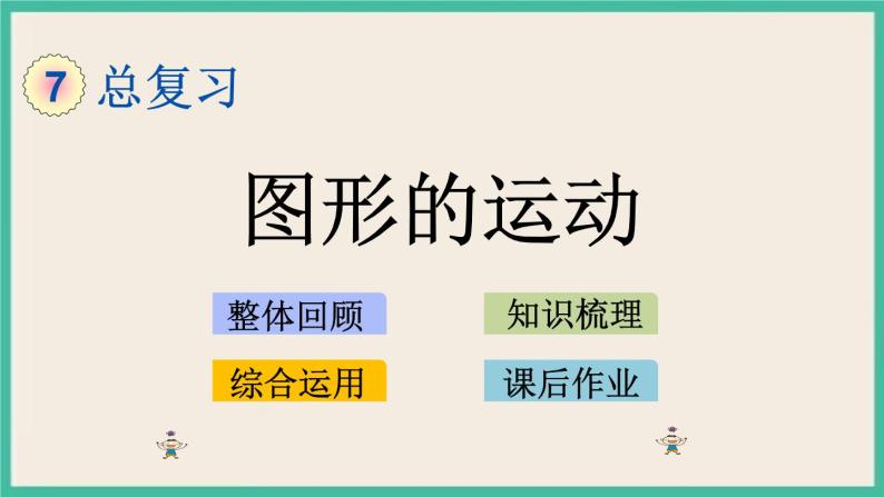 7.2.8 图形的运动 课件+练习 苏教版六下数学01