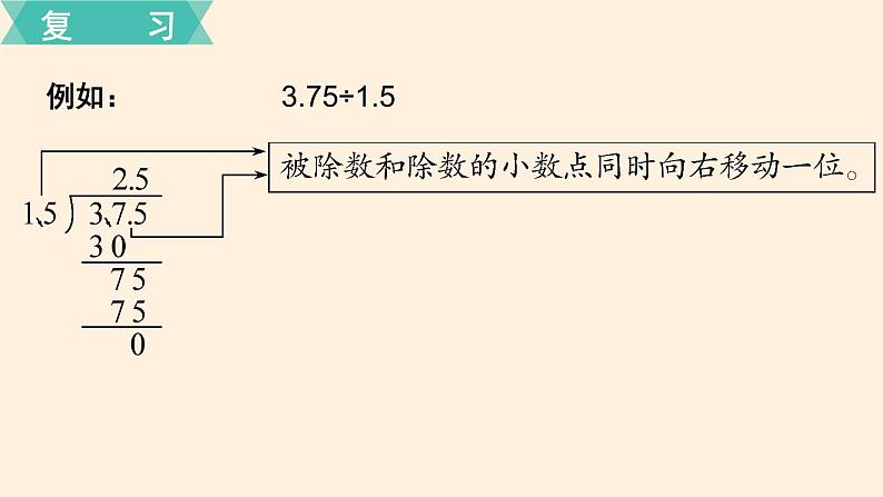 五年级数学北师大版上册 一.小数除法复习  课件第8页