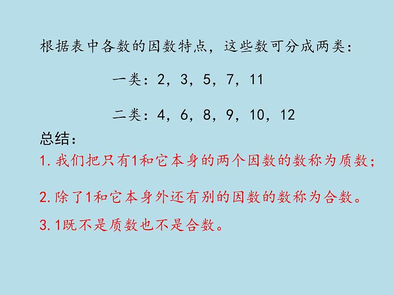 五年级数学北师大版上册 3.5 找质数  课件第6页