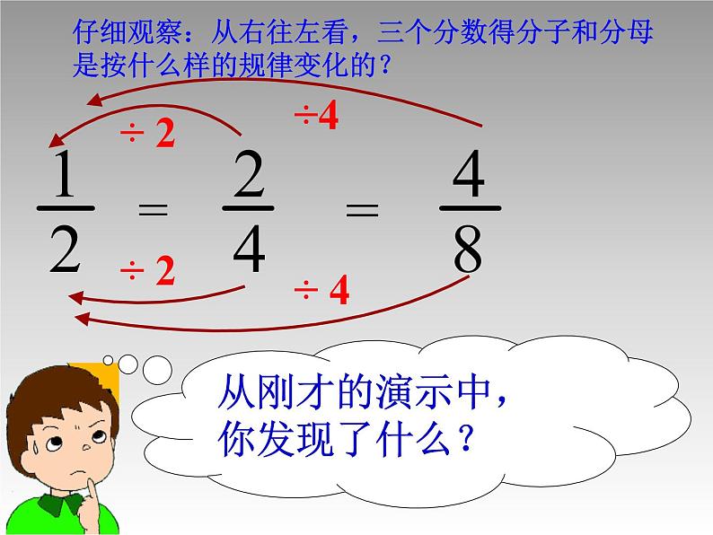 五年级数学北师大版上册 5.5 分数的基本性质  课件第8页