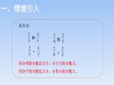 五年级数学北师大版上册 5.9 分数的大小  课件1
